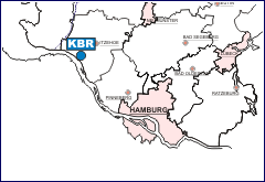 Lageskizze Kernkraftwerk Brokdorf